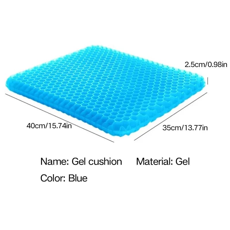 Coussin de siège de refroidissement en Gel pour voiture, nid d'abeille 3D, frais et respirant, en so
