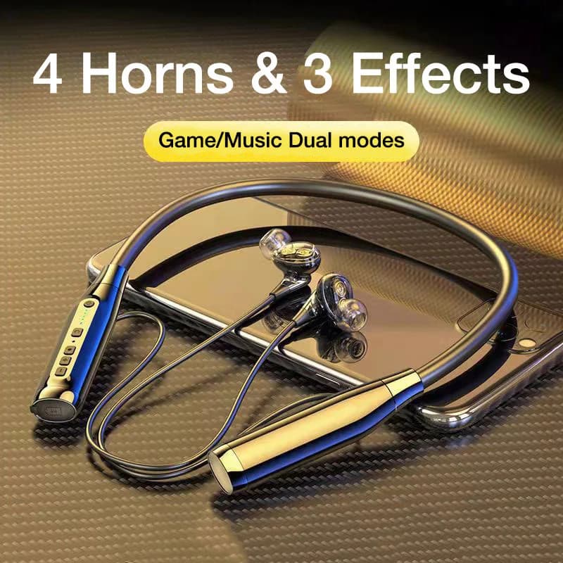 Casque sans fil tour de cou Bluetooth écouteur 100 heures longue batterie avec microphone Auriculare