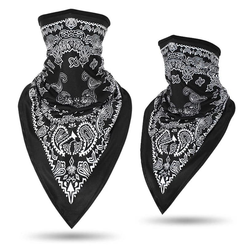 Masque bandana Paisley pour hommes et femmes, couvre-visage rond Triangle, écharpe tube de ski, pêch