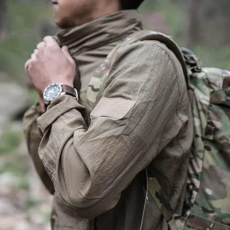 Veste imperméable respirante à séchage rapide pour hommes, veste tactique légère d'été, coupe-vent, 