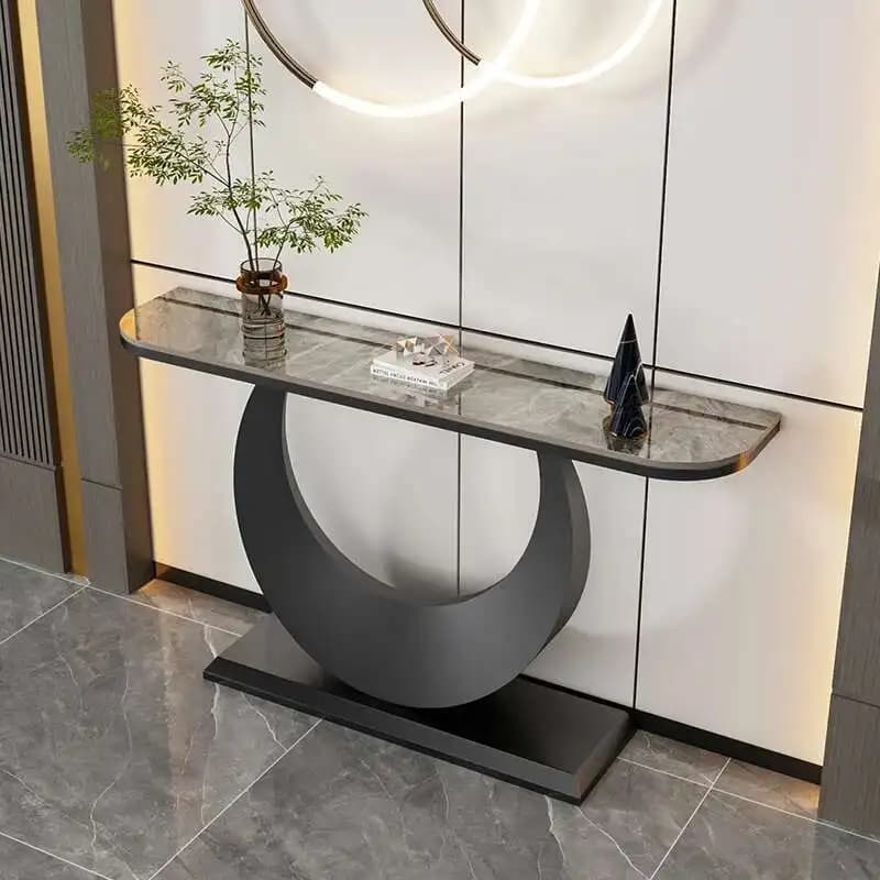 Console moderne professionnelle, décor de couloir, Table d'angle Design de luxe, Console Simple et U