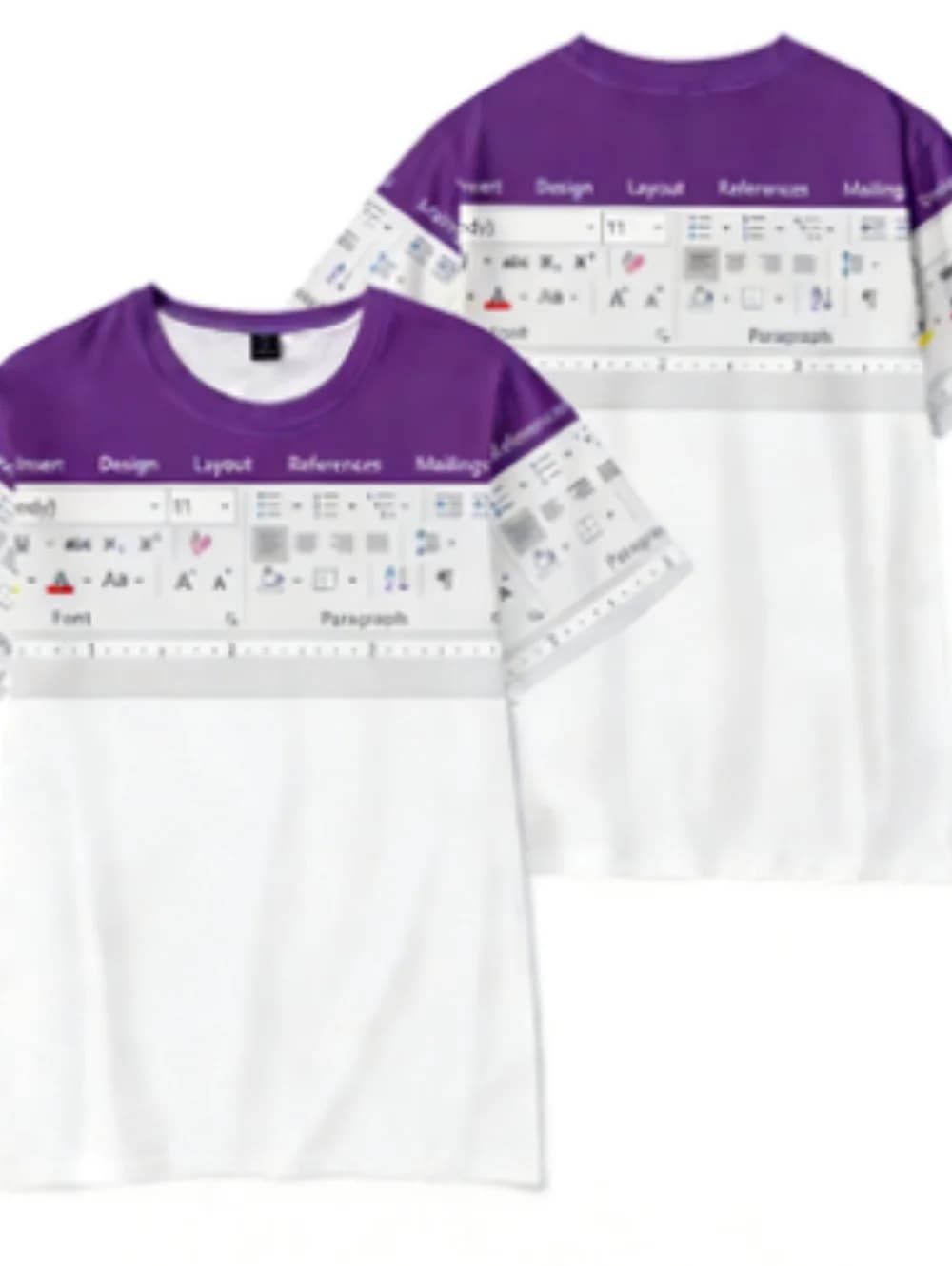 T-Shirt Excel décontracté pour hommes, impression 3D, logiciel de conception, hauts imprimés, Y2k Ho