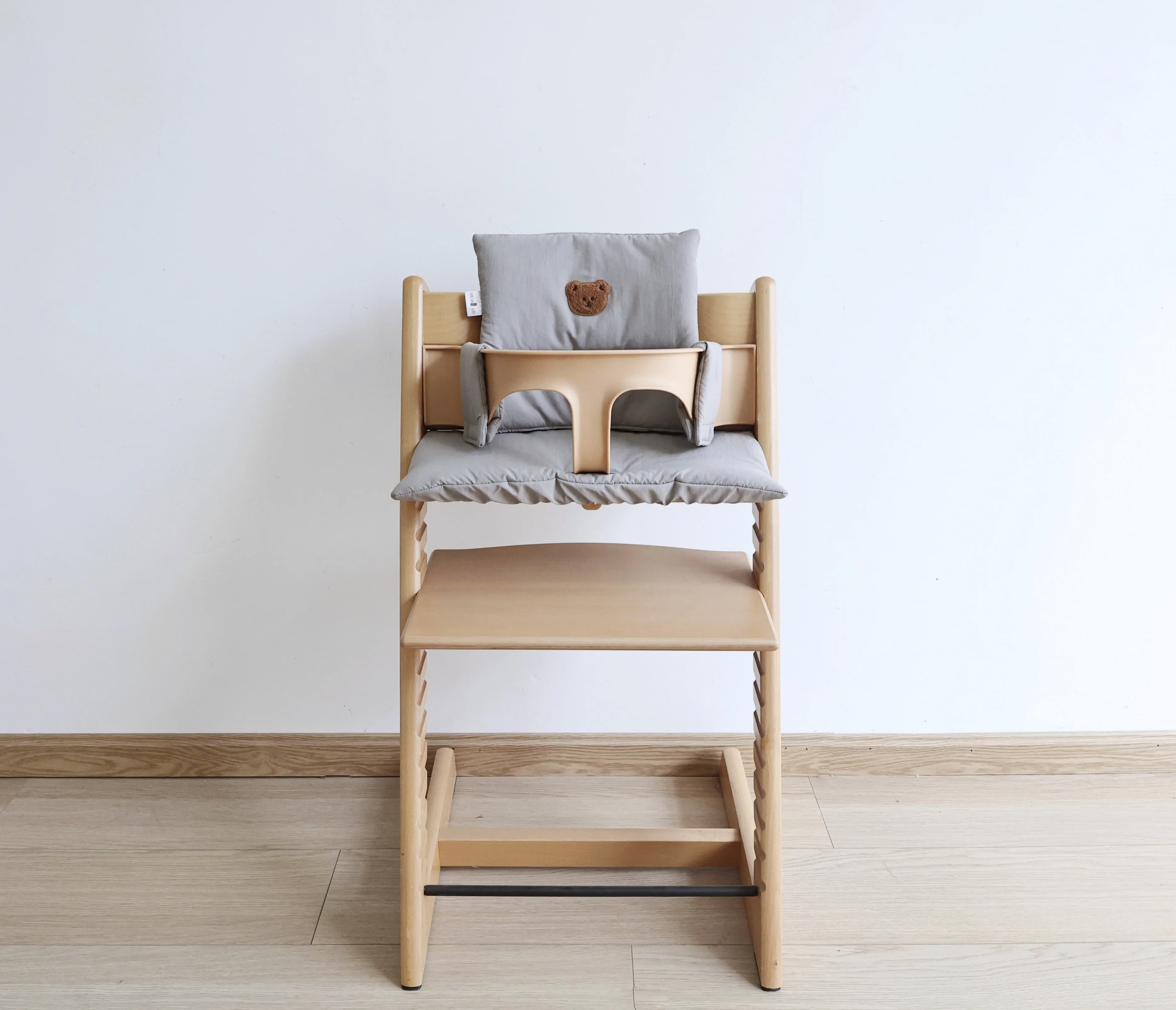 Nouveau coussin de chaise de salle à manger pour enfants de couleur unie, coussin de repas respirant