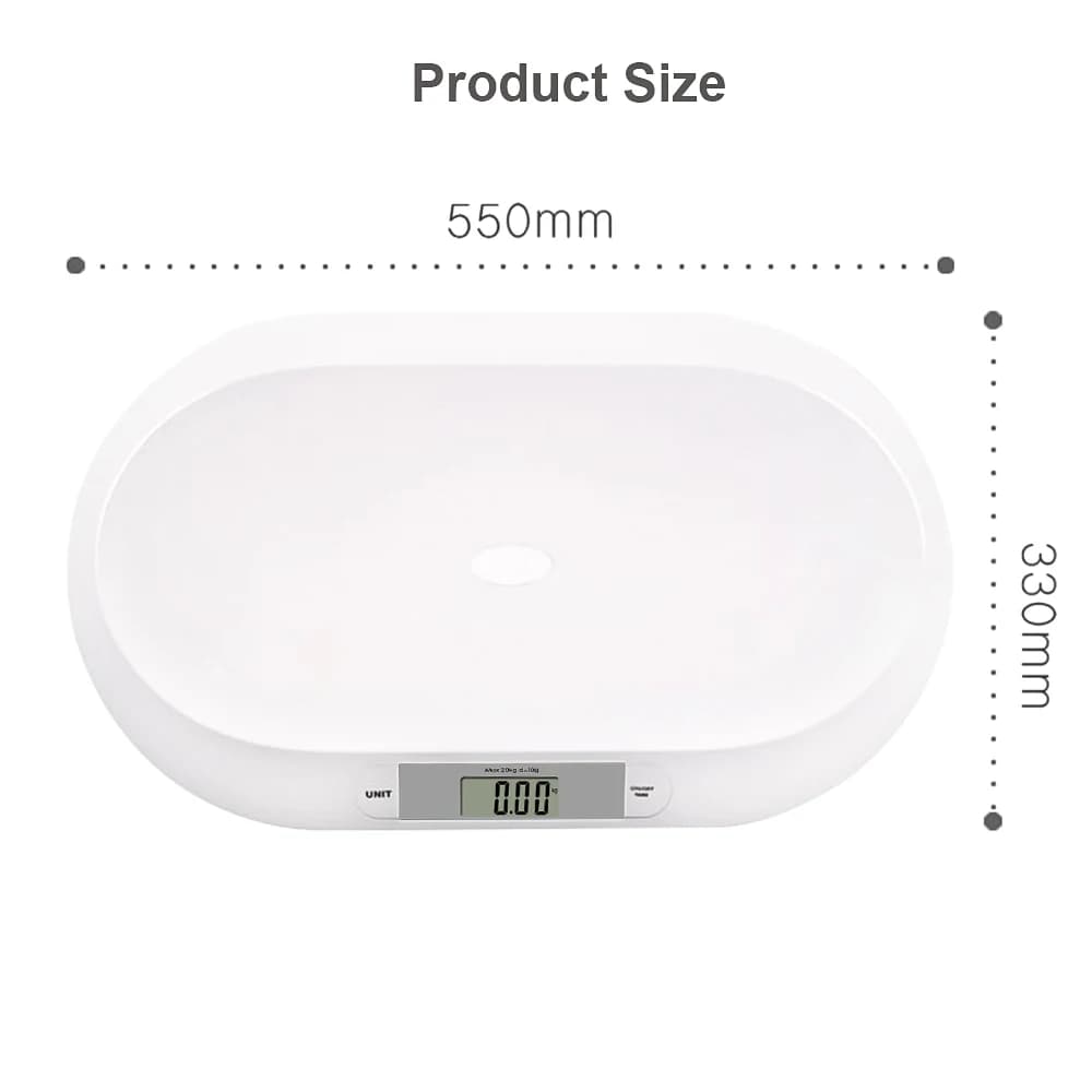Balance numérique pour bébé jusqu'à 20 kg/44 lb, balance pour nourrissons, balance pour nouveau-nés,