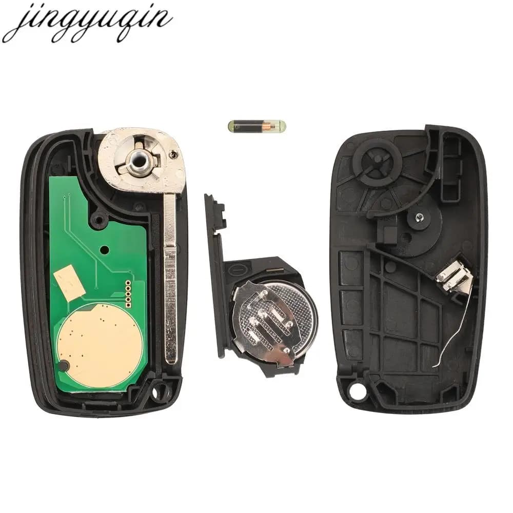 Jingyuqin 433MHZ ID48 2/3 boutons télécommande voiture clé alarme pour Fiat Ducato Iveco Peugeot Box