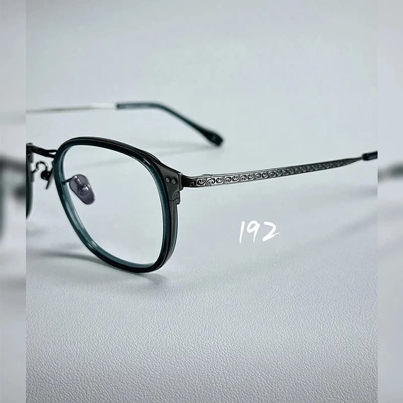 Lunettes rétro en titane pur pour hommes, nouvelle Reproduction de Style japonais, galvanoplastie IP