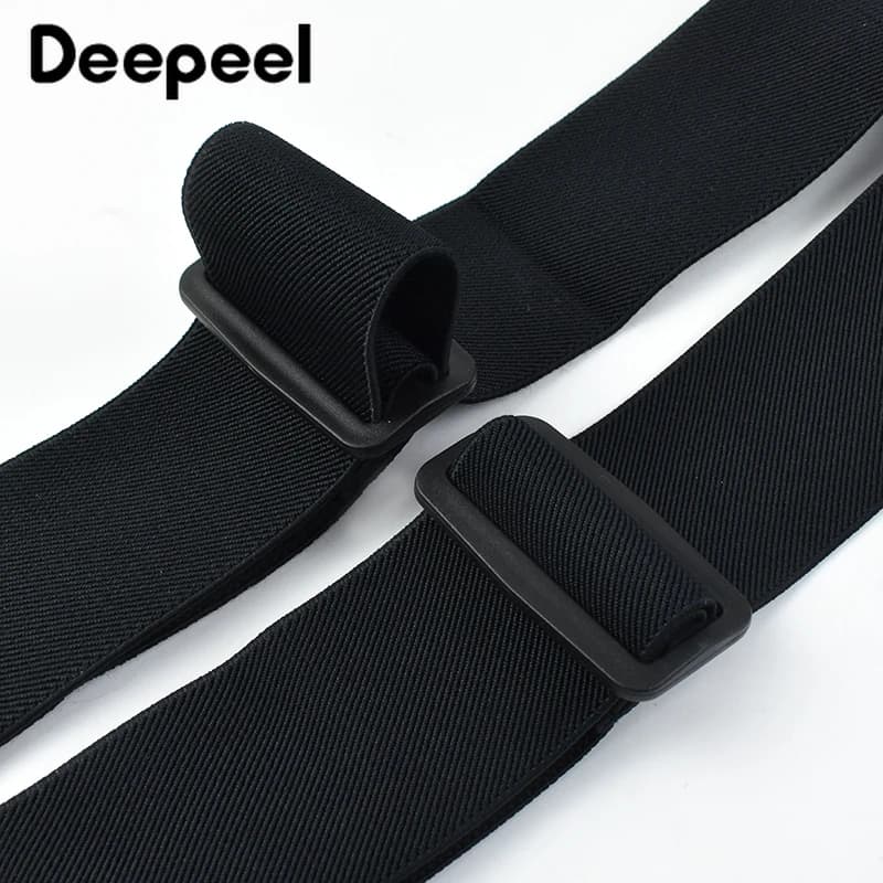 Deepeel-Bretelles Jockstrap larges pour hommes, bretelles pour hommes adultes, 4 clips, crochet, 5x1