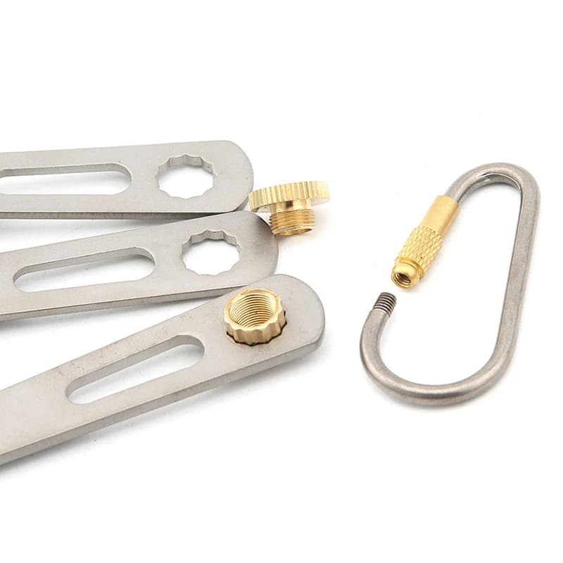 Pamono-Ensemble de cuisine en titane, couteau, fourchette, cuillère, portable, ultraléger, pique-niq