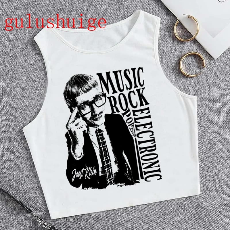 Y2k haut court T-shirt chemise recadrée j'aime Joost Klein Vintage à manches courtes chanteur T-shir