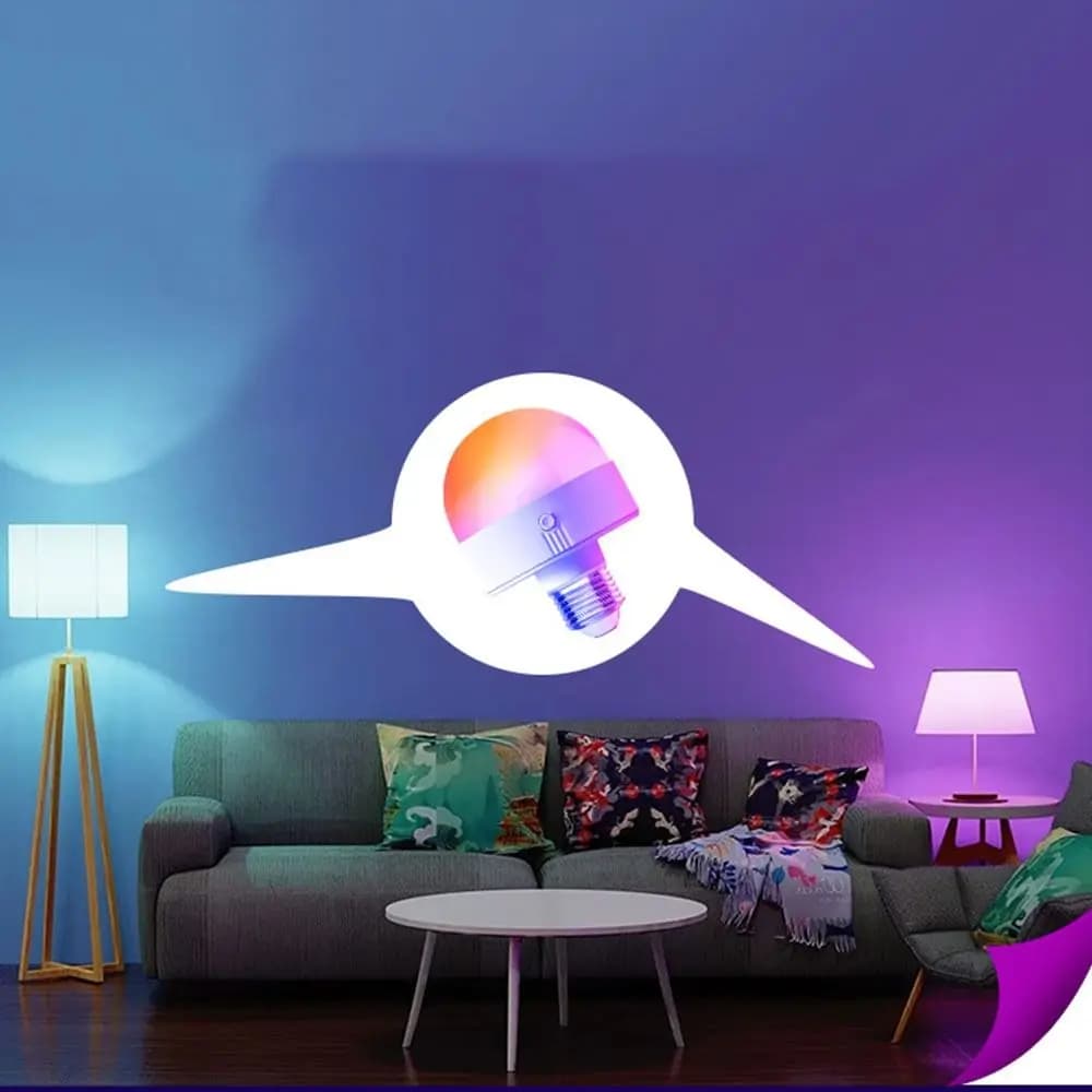 Ampoule LED RGB Rechargeable USB avec Télécommande, Base Amovible, Ampoule d'Urgence, Minuterie de V