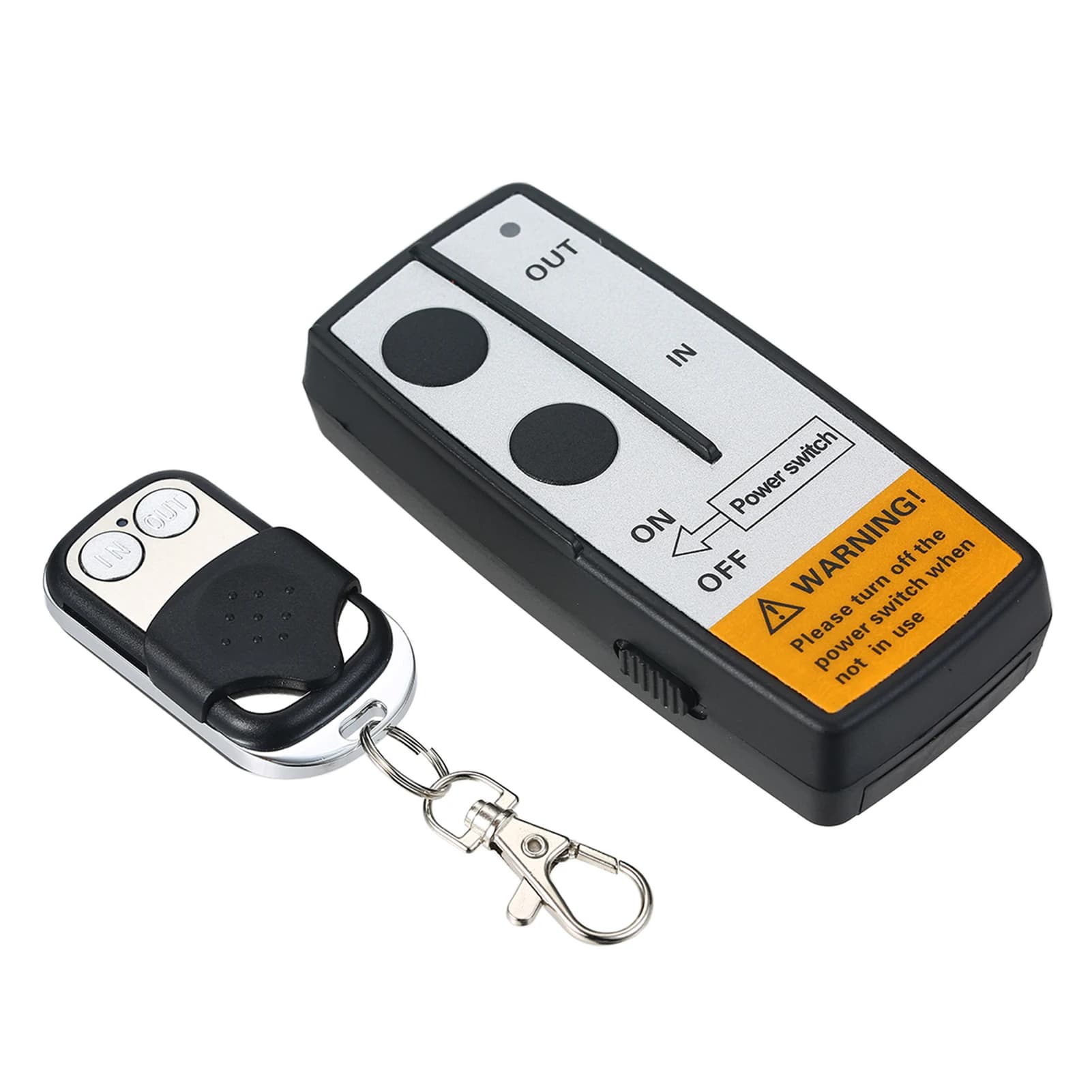 Kit de télécommande de treuil sans fil universel DC12V 12V 50 pieds 2 télécommandes avec voyant lumi