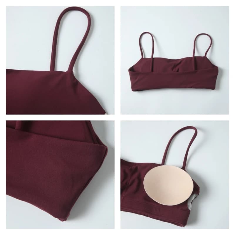 Hearuisavy Soutien-gorge de sport d'été très extensible pour femme, sous-vêtement de fitness à brete
