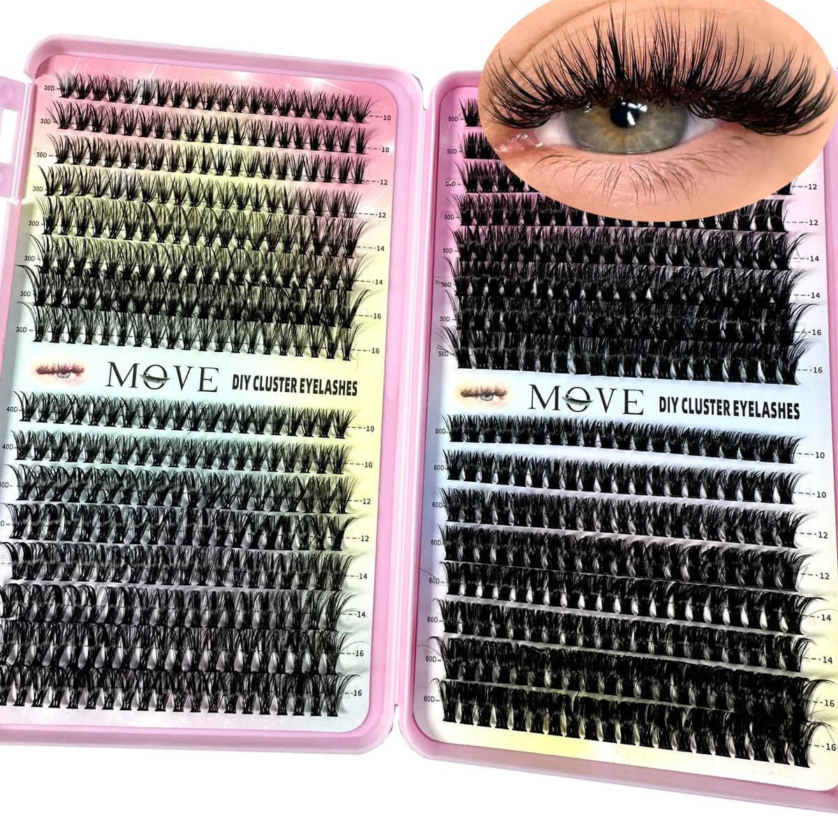 Kit d'Extension de Cils 5D Fluffy Optics, Volume Mixte, Faux Vison, Maquillage, Nouveau, 640