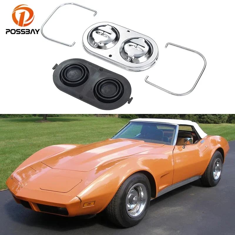 Moteur de voiture en acier chromé pour Chevrolet Corvette, couvercle à intervalles principaux, capuc