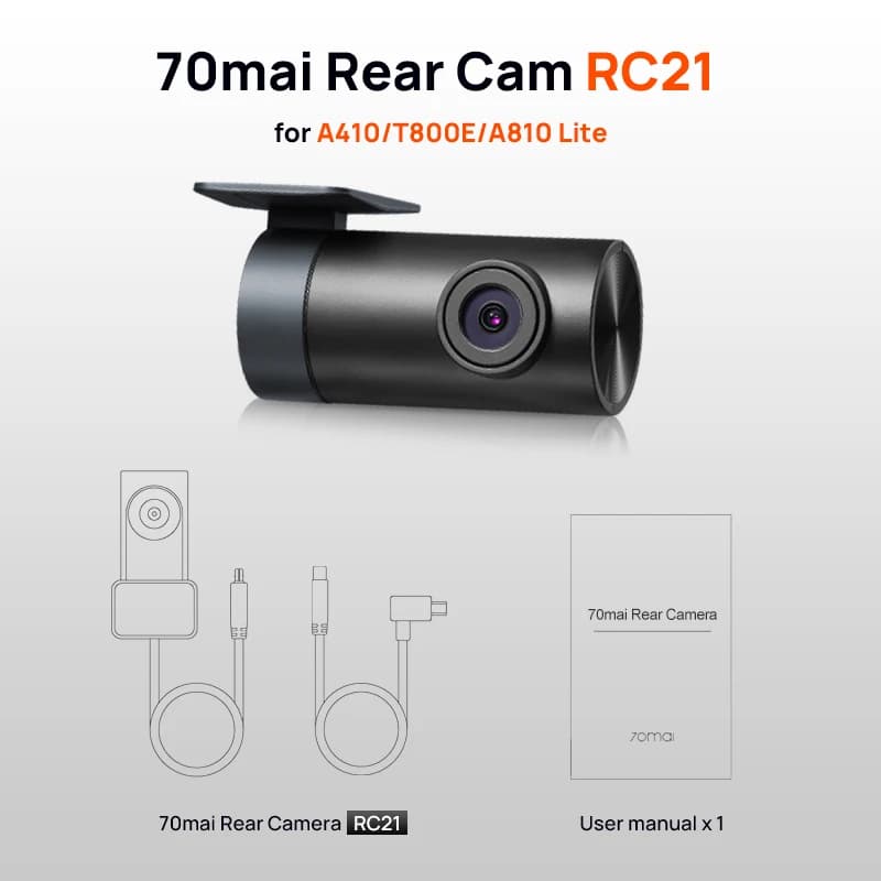70mai caméra arrière RC06 RC11 RC12 RC14 RC22 intérieur FC02 pour 70mai 4K A810 A800SE 70mai A510 A2