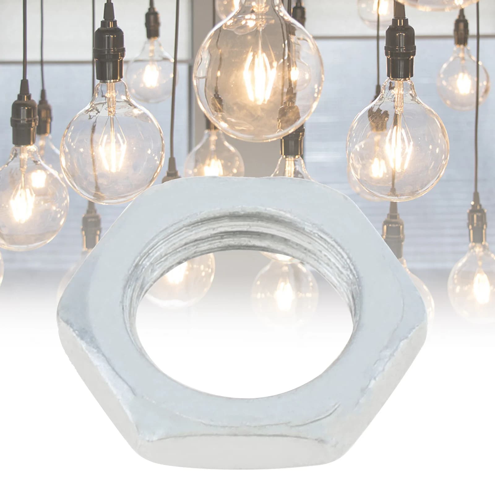 M10 x 1.0 filetage fin luminaire écrou hexagonal pour luminaire filetage fin plat écrou hexagonal fi