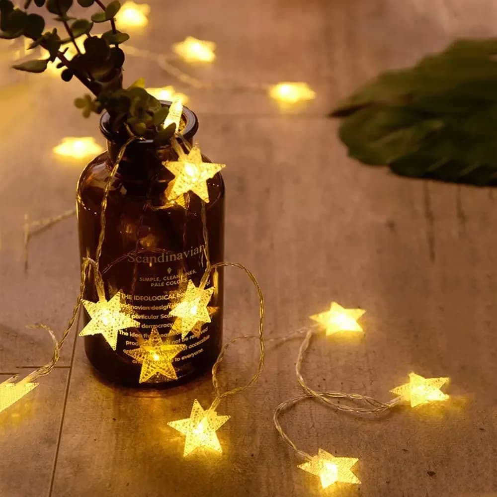 USB batterie puissance étoile chaîne lampe LED fée couronne de noël anniversaire en plein air fête d