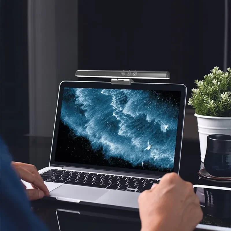 Écran LED lampe de bureau Protection des yeux gradation continue USB veilleuses ordinateur écran pin