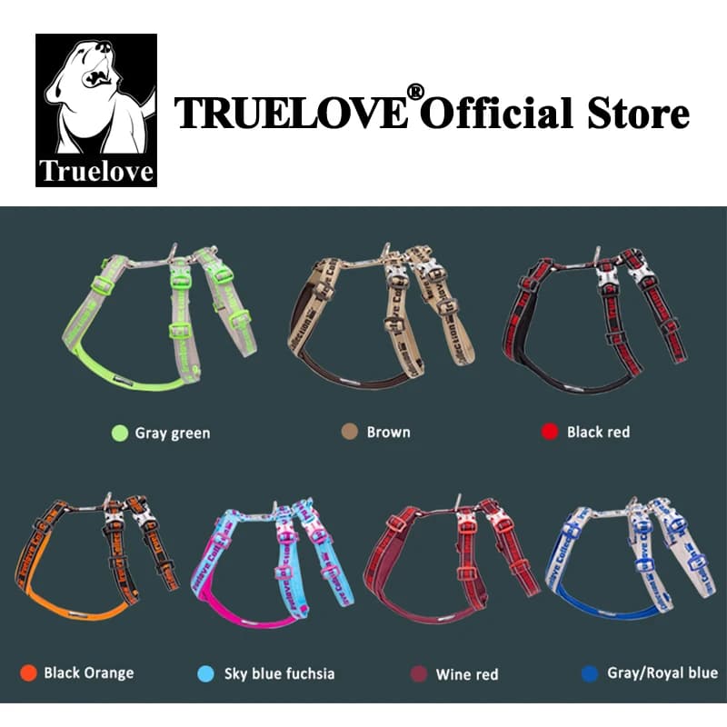 Truelove Double H harnais rembourrage en néoprène Durable fort réfléchissant Gow dans la nuit raccor