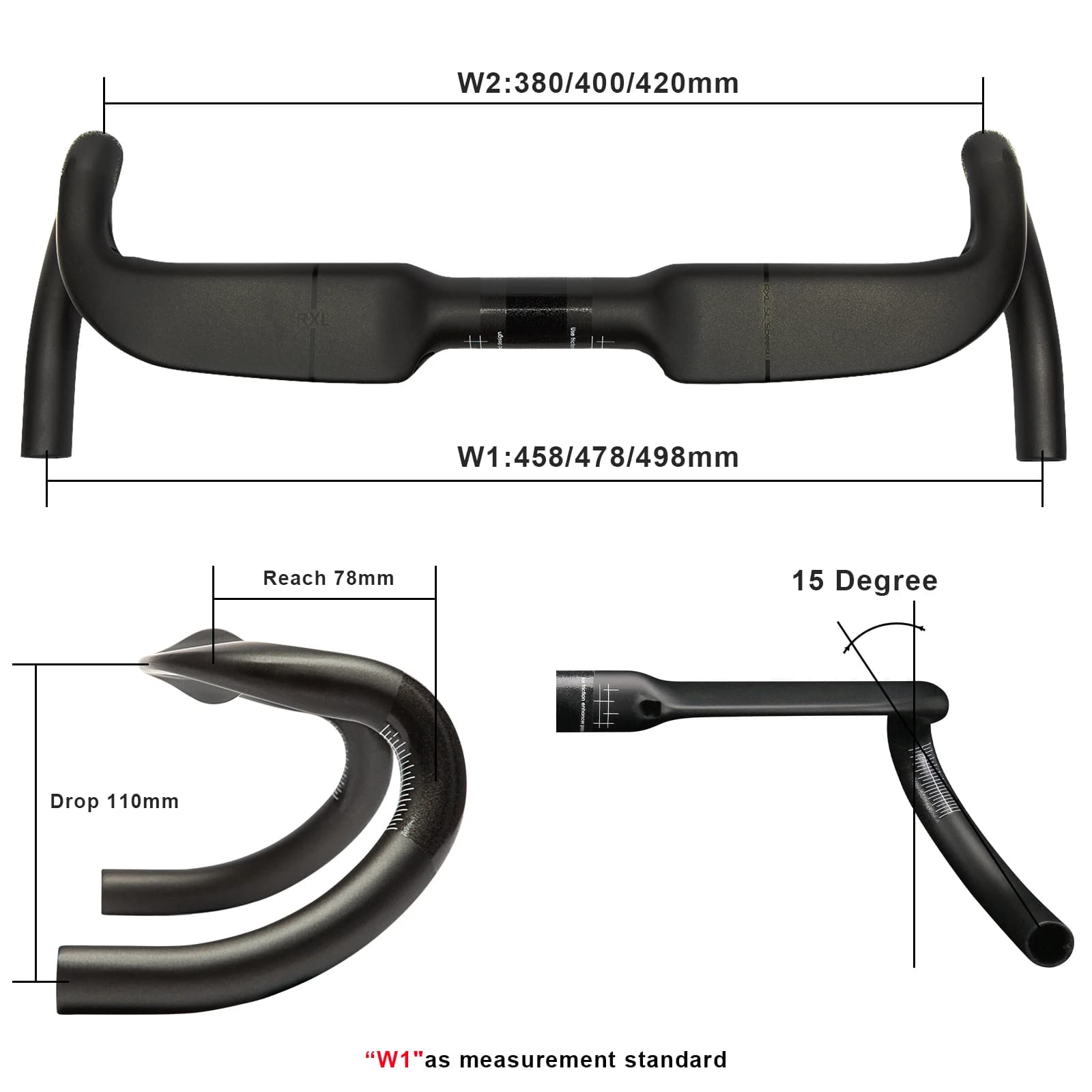 RXL SL vélo carbone route guidon vélo course carbone 31.8 routage interne Angle extérieur barres de 