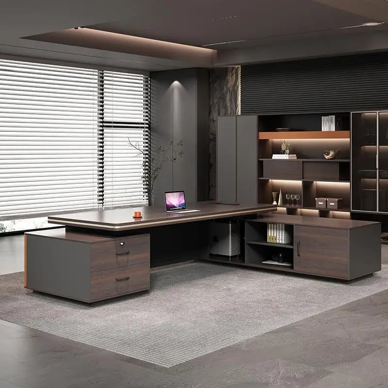 Bureaux De bureau modernes design organisateurs stockage poste De travail De luxe bureaux De bureau 