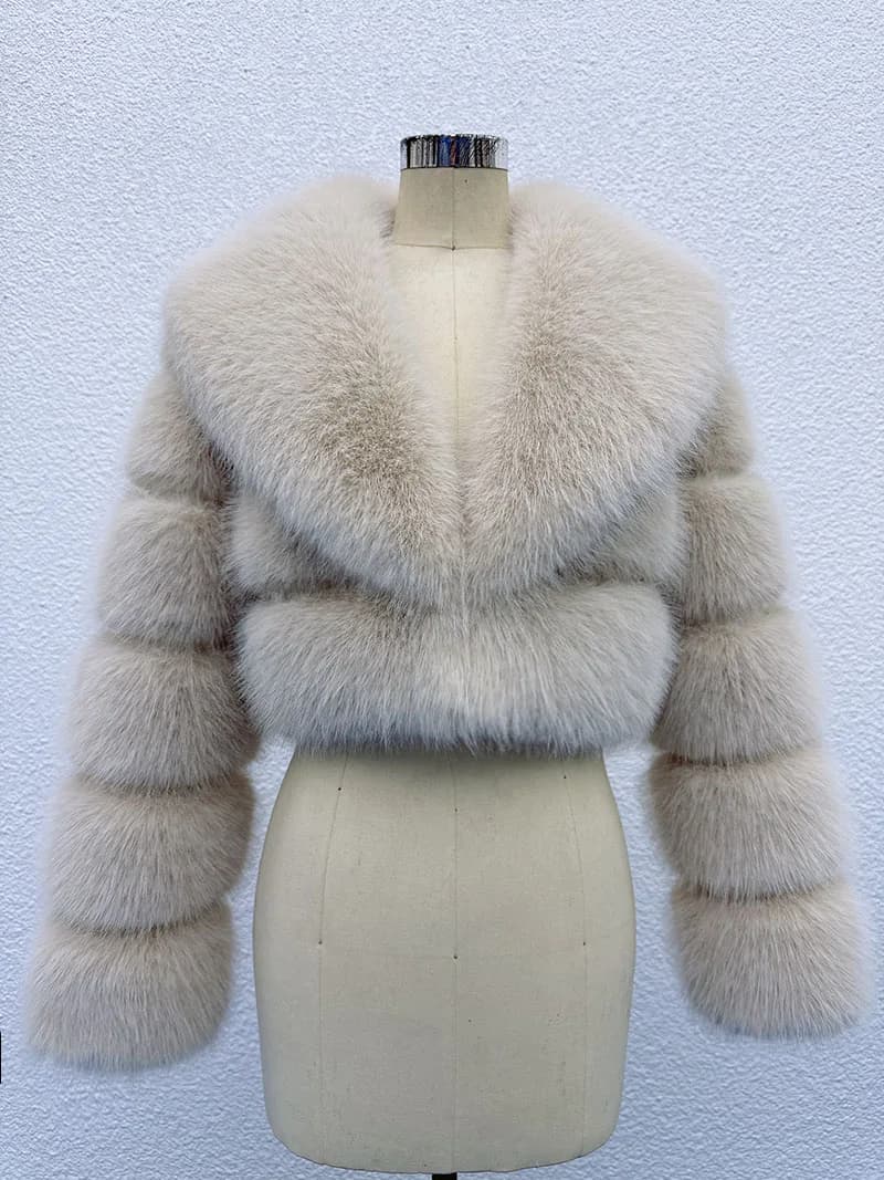 ZADORIN tendance fourrure haut nouveau recadrée fausse fourrure manteau femme vêtements fourrure fau