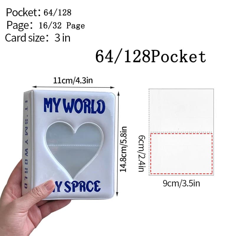 36/64/128 poches Mini Album Photo Album De bande dessinée Photo porte-carte livre recueillir Kpop Al