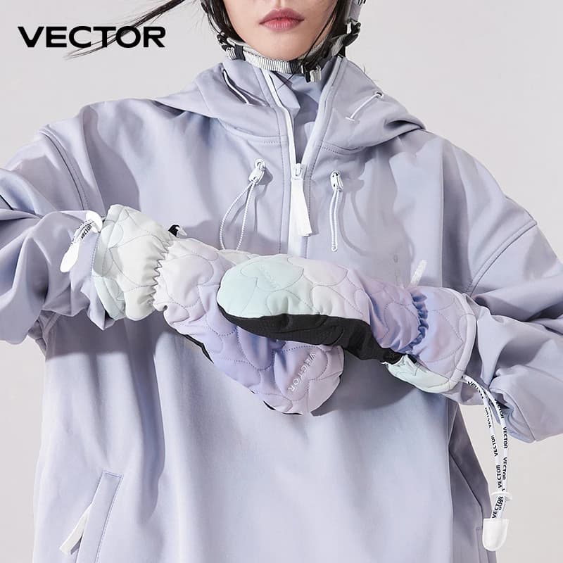 Gants de Ski VECTOR Winter pour hommes et femmes, antidérapants et coupe-vent, pour Snowboard, écran