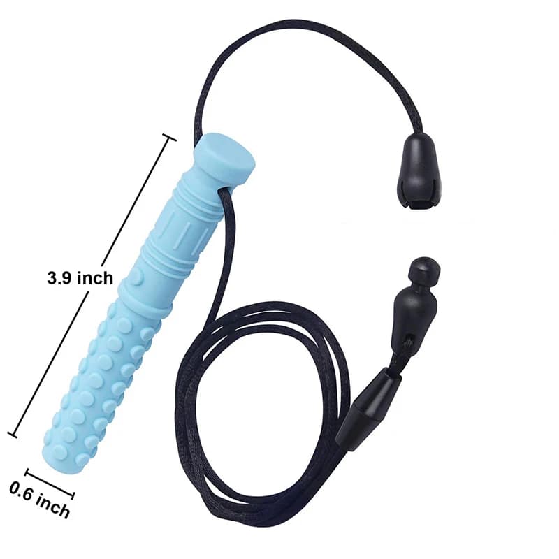Collier à mâcher Texture Silicone, 6 pièces, anneau de dentition pour bébé, pendentif à mâcher senso