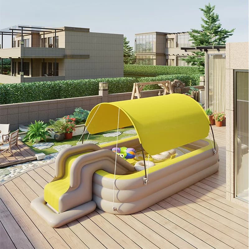 Grande piscine gonflable, parc aquatique gonflable de jardin, piscine hors sol