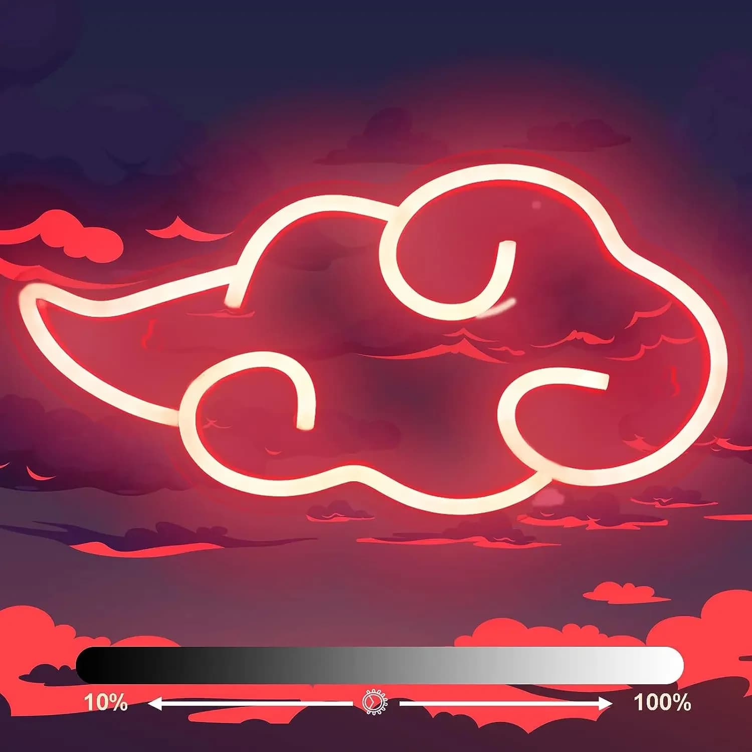 Lumière néon LED nuage pour chambre ou salle de jeux, lampe alimentée par USB, décoration esthétique