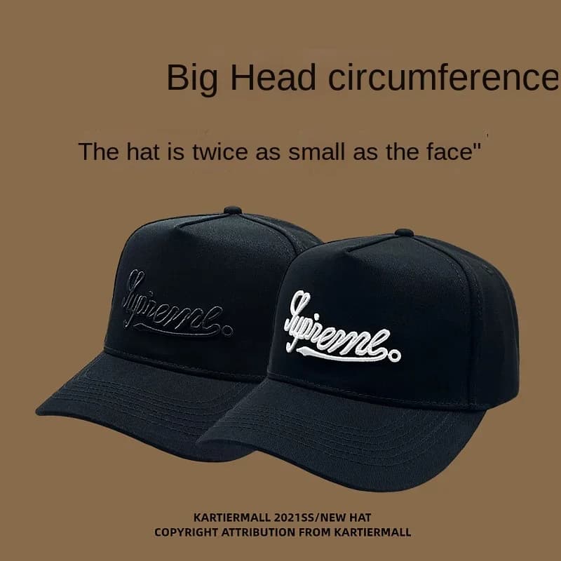 Casquettes de Baseball pour grosse tête hommes femmes XXL surdimensionné haute couronne réglable pla