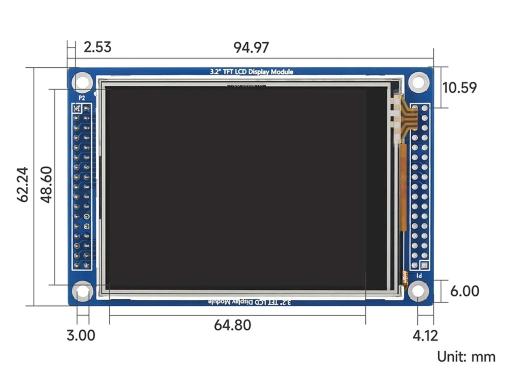 Waveshare-Écran Tactile LCD TFT HY32D 3.2 Pouces, 320x240, Contrôleur XPT2046, ILI9341, Remplacement