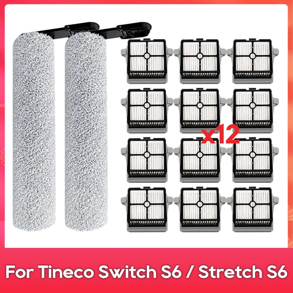 Compatible Pour (Tineco Floor One Switch S6 / Stretch S6) Pièce Aspirateur Sec et Humide Consommable