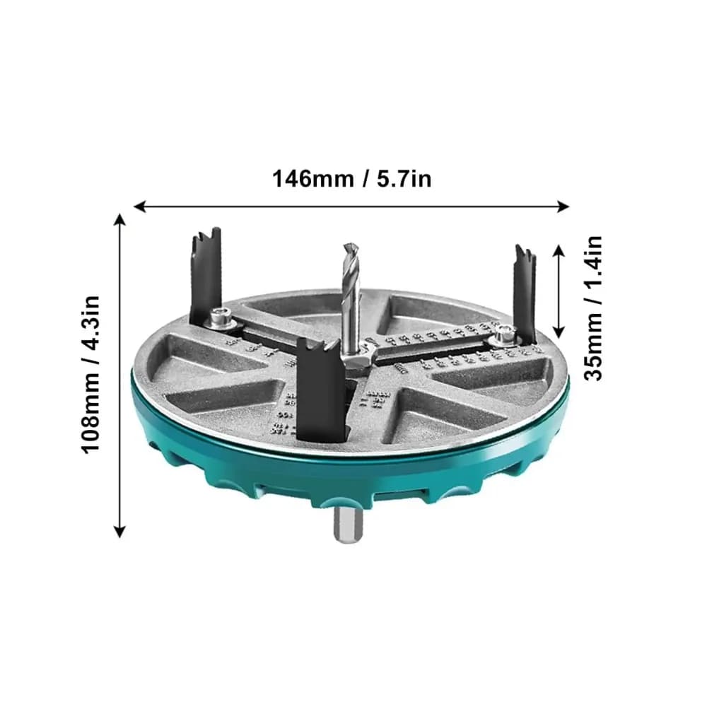 Outil de sciage à trous rond réglable, diamètre réglable 45mm-130mm, outils de coupe pour le travail