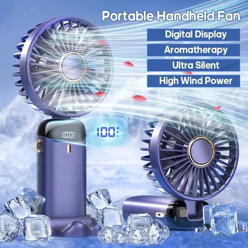 Mini ventilateur portatif pliable USB, ventilateurs suspendus au cou, ventilateur Rechargeable à 5 v
