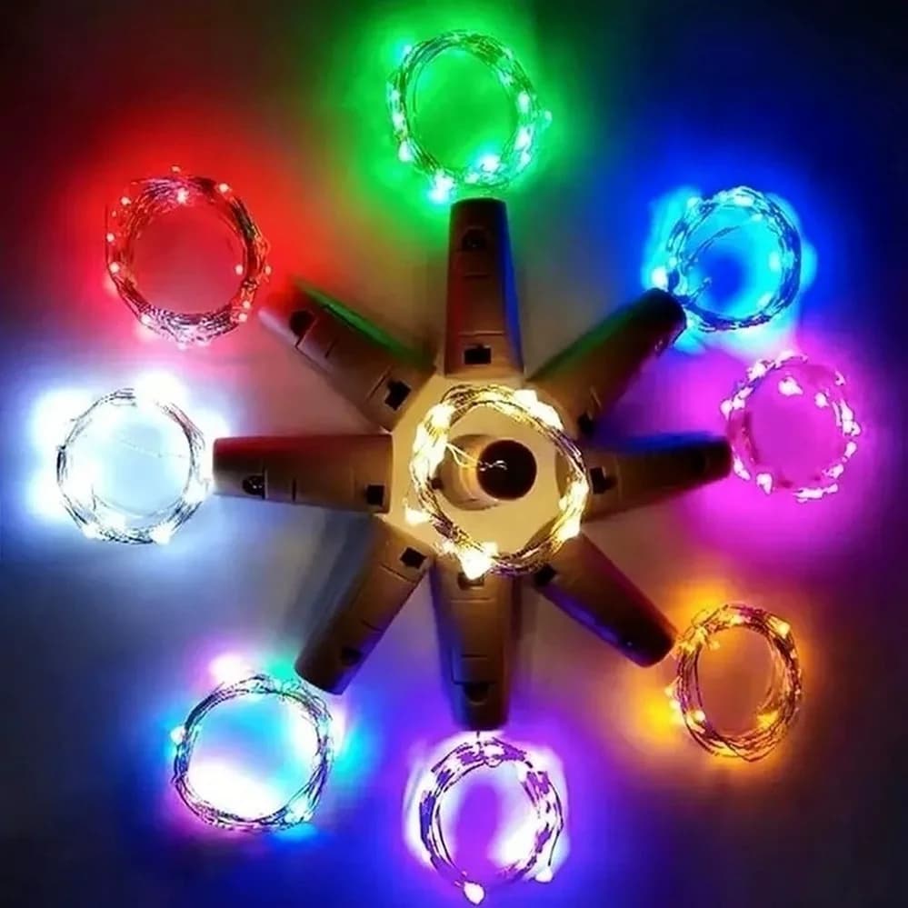 10 pièces LED bouteille de vin lumières avec liège lumières fée Mini chaîne lumières pour bouteilles