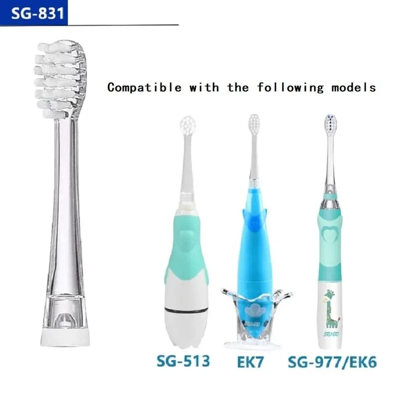 Pour Seago SG977/EK6/EK7/SG513 enfants brosse à dents électrique têtes de brosse à dents de remplace