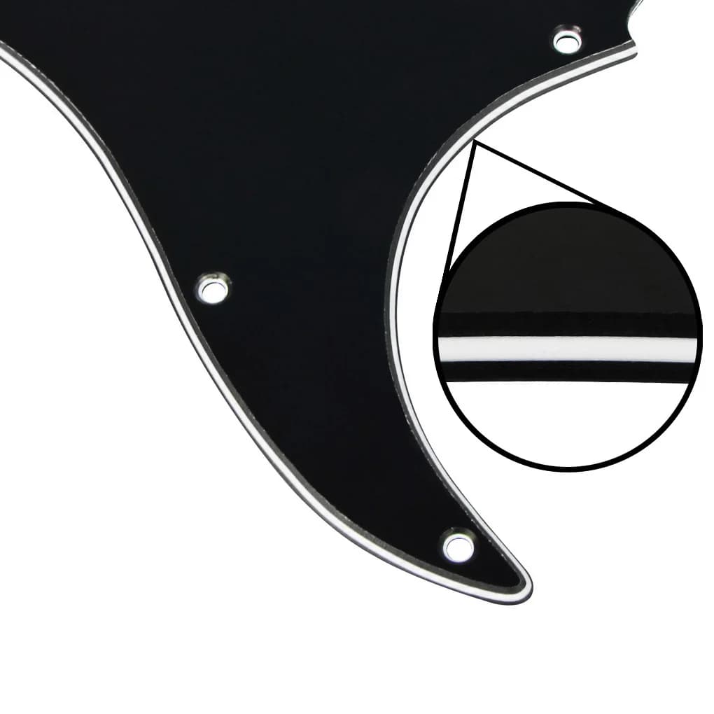 FLEOR ST SSS Electric JE514-Plaque de protection contre les rayures et vis pour 11 trous, 4 couleurs