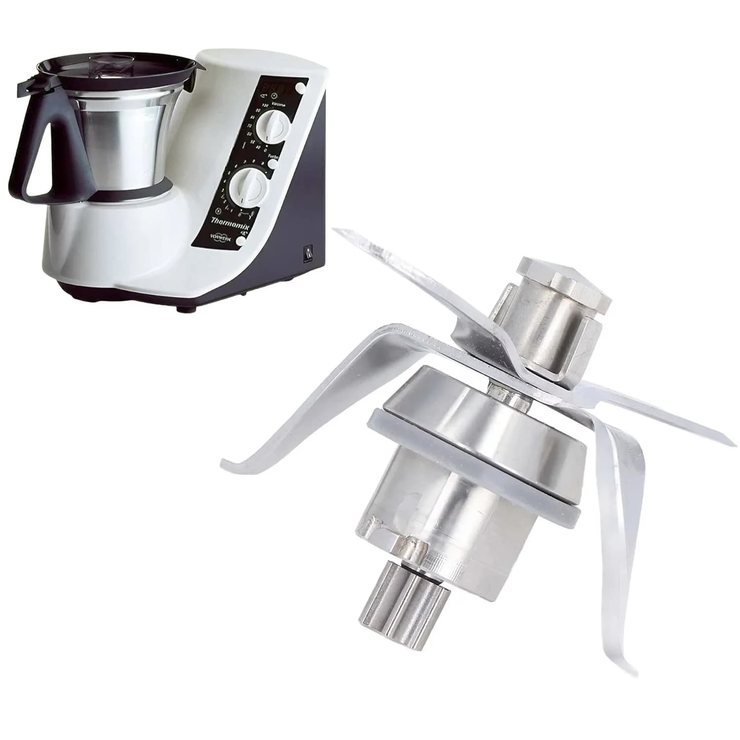 Vorwerk-Lame de rechange pour mélangeur Thermomix TM21, en acier inoxydable trempé, pour centre comm