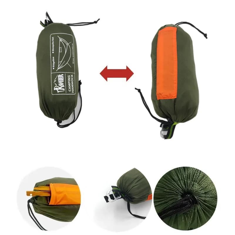 Hamac de jardin extérieur portable, ouverture rapide, anti-renversement, moustiquaire, voyage, campi