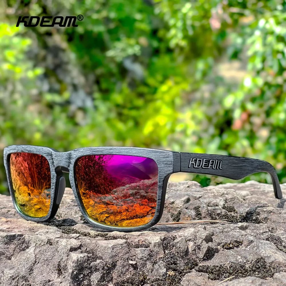 KDEAM-Lunettes de soleil polarisées coupe-vent pour hommes et femmes, nuances dégradées, adaptées à 