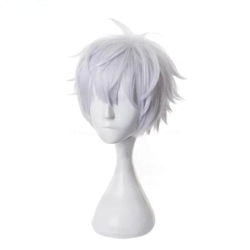 Gojo Satoru Cosplay perruque Anime Jujutsu Kaisen Cosplay Gojo court résistant à la chaleur cheveux 