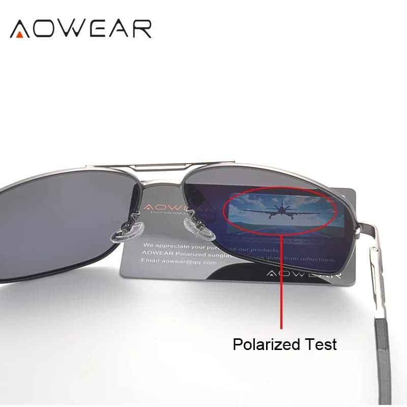 AOWEAR-Lunettes de soleil polarisées rétro pour hommes et femmes, lunettes de conduite vintage, lune