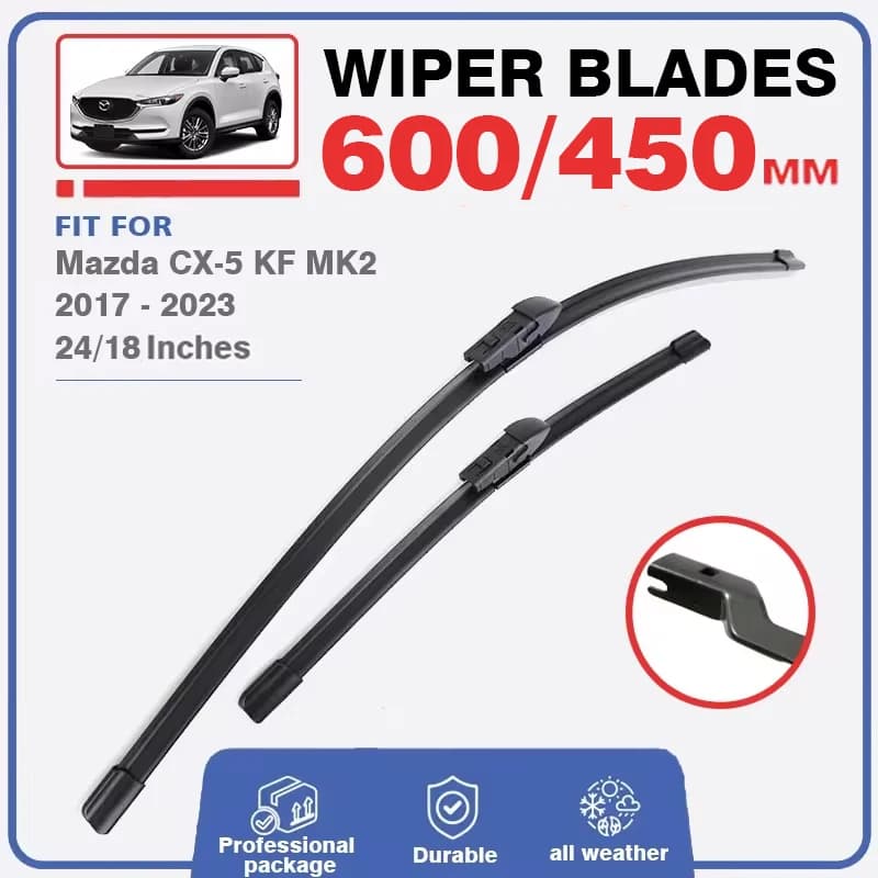 Jeu de balais d'essuie-glace pour Mazda CX5 CX-5 CX 5 KF MK2, pare-brise avant et arrière, fenêtre d