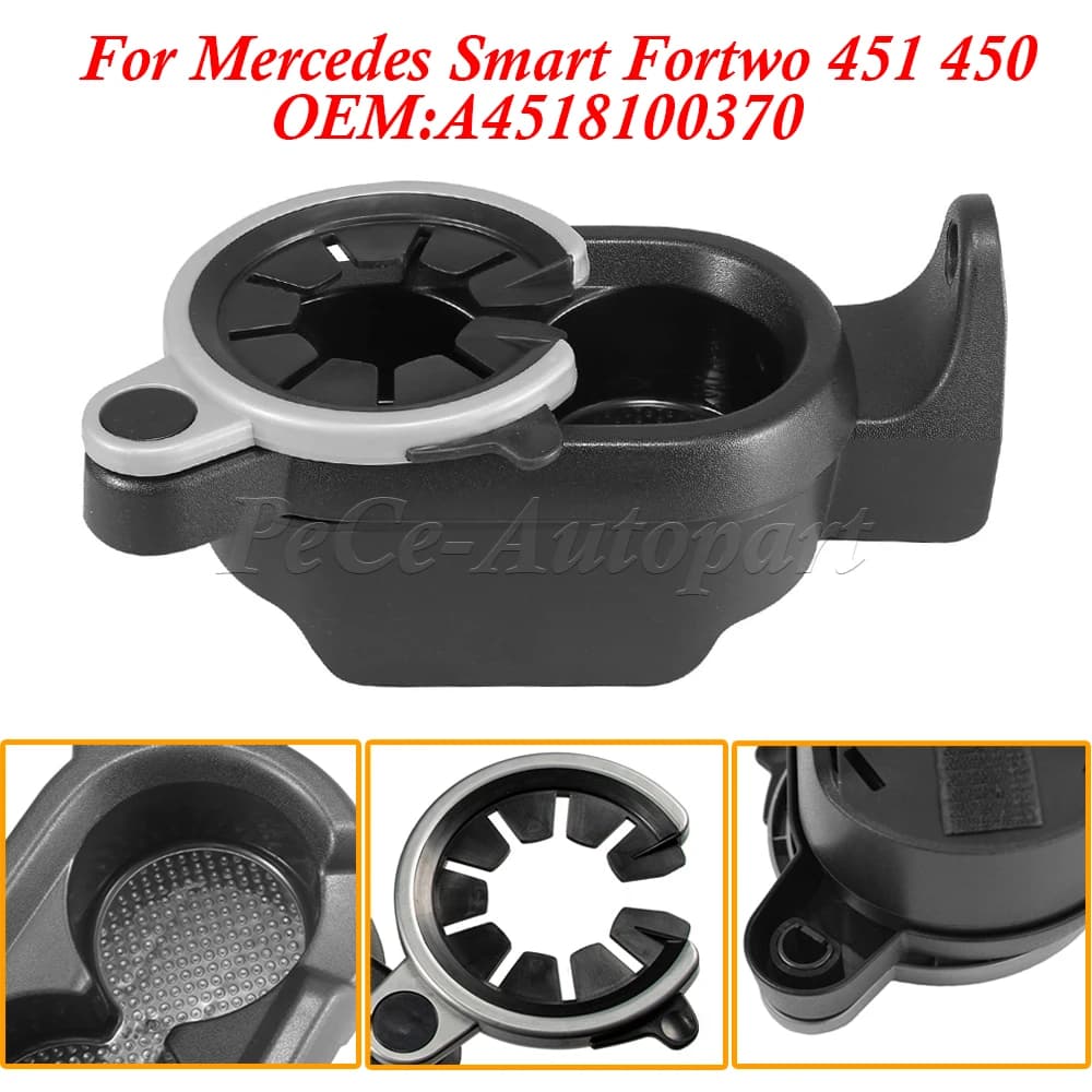 Porte-gobelet double pour Mercedes Smart Fortwo, support de gobelet pour boissons de voiture, consol