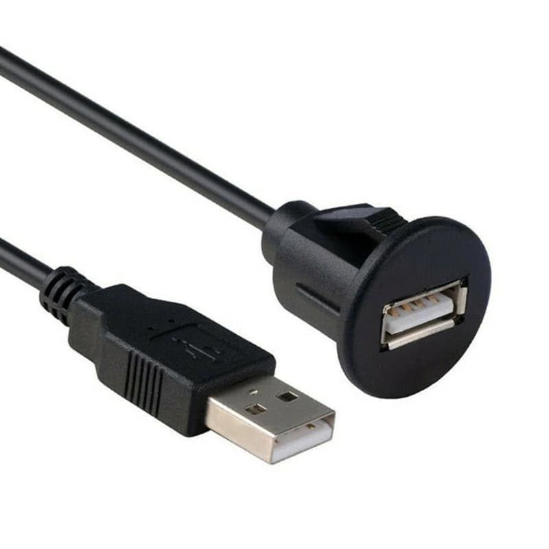 Ligne de montage encastré pour tableau de bord de voiture, câble d'extension de panneau de Port USB 