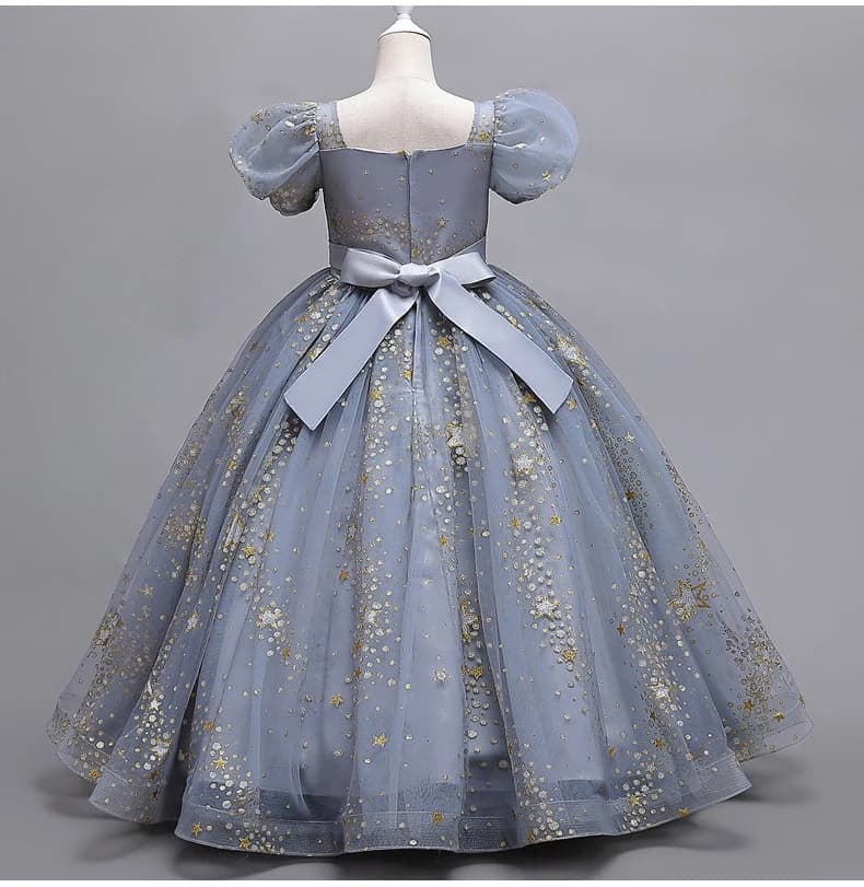 Robe de mariée à fleurs pour filles, longue, sans manches, princesse arc-en-ciel, cadeau d'hôte, pro