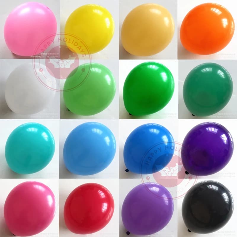 Ballons en Latex 20-100 pièces, vente en gros, 5/10/12 pouces, ballons à hélium mats pour fête d'ann