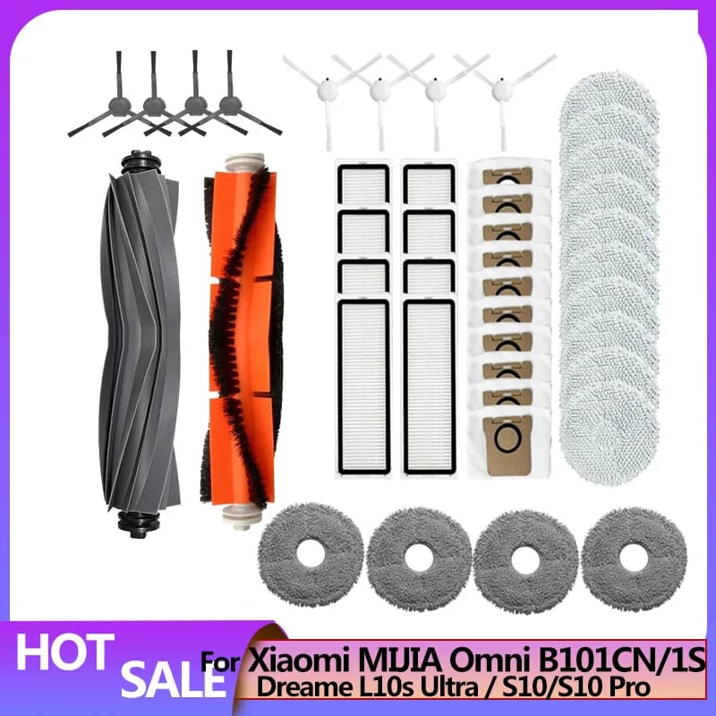 Consommables pour Dreame L10s ultra/L10 Ultra XIAOMI Mijia B116 X10 + X20 + 1S, accessoires, brosse 